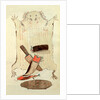 Sketch depicting North American Indian artefacts, Charles Hamilton Smith. England, 19th century by Charles Hamilton Smith