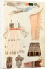Sketch depicting North American Indian artefacts, Charles Hamilton Smith. England, 19th century by Charles Hamilton Smith