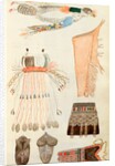 Sketch depicting North American Indian artefacts, Charles Hamilton Smith. England, 19th century by Charles Hamilton Smith
