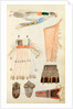 Sketch depicting North American Indian artefacts, Charles Hamilton Smith. England, 19th century by Charles Hamilton Smith