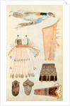 Sketch depicting North American Indian artefacts, Charles Hamilton Smith. England, 19th century by Charles Hamilton Smith