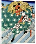 The Shishi-mai Dance by Utagawa Kunisada