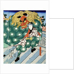 The Shishi-mai Dance by Utagawa Kunisada
