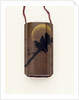 Inro depicting Crows Under Full Moon by Unknown