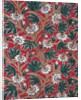 Textile sample with passion flowers by Richard Ovey