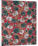 Textile sample with passion flowers by Richard Ovey