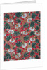 Textile sample with passion flowers by Richard Ovey