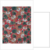 Textile sample with passion flowers by Richard Ovey