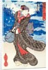 By KunisadaActor with a view of Tamagawa by UTAGAWA KUNISADA I