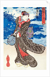 By KunisadaActor with a view of Tamagawa by UTAGAWA KUNISADA I