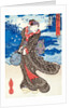 By KunisadaActor with a view of Tamagawa by UTAGAWA KUNISADA I