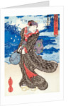 By KunisadaActor with a view of Tamagawa by UTAGAWA KUNISADA I