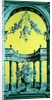 Pillar and Arch style floral archway depicted on wallpaper by Unknown