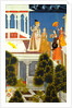 Raja Jagat Singh II walking with ladies on the Palace roof at Udaipur. India, mid-18th century by Unknown