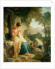 Scottish Peasant Girl Embroidering Muslin by Joshua Cristall