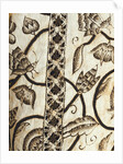 Lady's Jacket, detail. Linen embroidered with silk. England, early 17th century by Anonymous