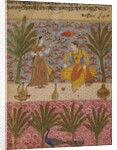 A Prince fanned by a girl in a garden by Unknown