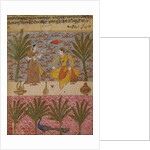 A Prince fanned by a girl in a garden by Unknown