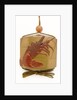 Inro depicting a crayfish by Tachibana Gyokuzan