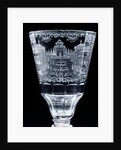 Goblet detailing garden scene by Unknown