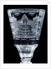 Goblet detailing garden scene by Unknown