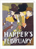 Harper's February by Edward Penfield
