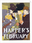 Harper's February by Edward Penfield