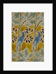 Blue birds textile design by Charles Francis Annesley Voysey