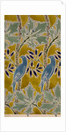 Blue birds textile design by Charles Francis Annesley Voysey