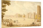 A View of Hampton Court Palace by Thomas Rowlandson