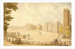 A View of Hampton Court Palace by Thomas Rowlandson