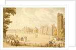 A View of Hampton Court Palace by Thomas Rowlandson