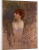 Sarah Bernhardt, probably a self portrait. France, 1896 by Sarah Bernhardt