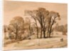 Long Melford Green on a Frosty Morning, Suffolk by Stanley Roy Badmin