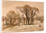 Long Melford Green on a Frosty Morning, Suffolk by Stanley Roy Badmin