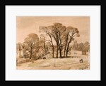 Long Melford Green on a Frosty Morning, Suffolk by Stanley Roy Badmin