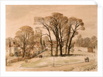 Long Melford Green on a Frosty Morning, Suffolk by Stanley Roy Badmin