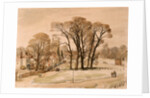 Long Melford Green on a Frosty Morning, Suffolk by Stanley Roy Badmin