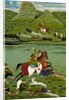 Raja Jawan Singh of Udaipur hunting wild boars. Udaipur, India, 1835 by Unknown