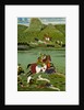 Raja Jawan Singh of Udaipur hunting wild boars. Udaipur, India, 1835 by Unknown