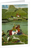 Raja Jawan Singh of Udaipur hunting wild boars. Udaipur, India, 1835 by Unknown