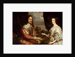 King Charles I and Queen Henrietta Maria by Gonzales Coques
