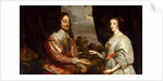 King Charles I and Queen Henrietta Maria by Gonzales Coques