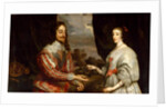 King Charles I and Queen Henrietta Maria by Gonzales Coques