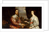 King Charles I and Queen Henrietta Maria by Gonzales Coques