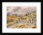 Slate Fences, Abergynolwyn, Merionethshire by Mildred Eldridge