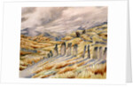 Slate Fences, Abergynolwyn, Merionethshire by Mildred Eldridge