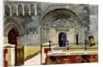 Dunstable Priory, West Front by Kenneth Rowntree