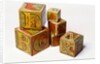 Alphabet nesting boxes by J A Crandall