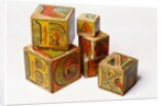 Alphabet nesting boxes by J A Crandall